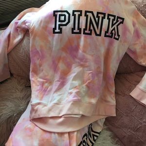 Victorias Secret VS Pink Tie Dye Sweatsuit